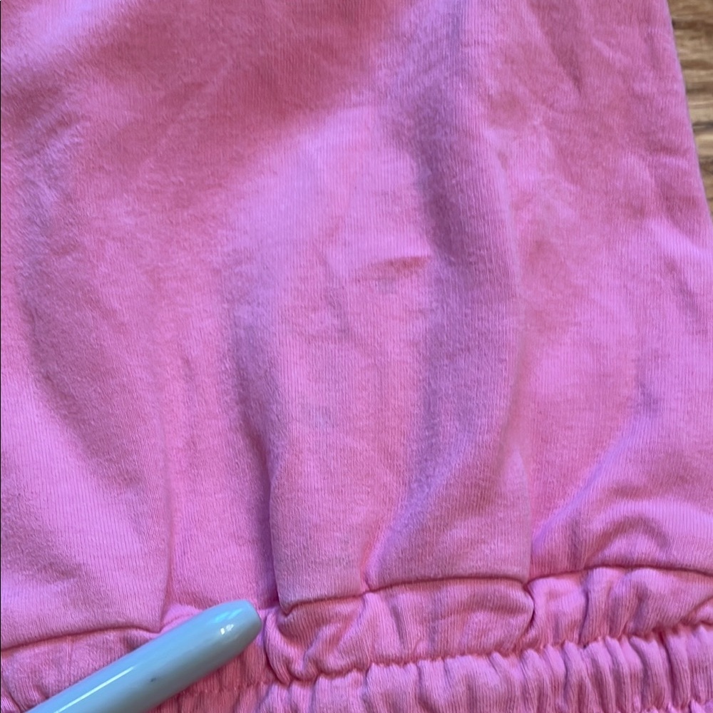 Mini Boden - Girl’s Pink Romper with PomPom Trim - Picture 4 of 11
